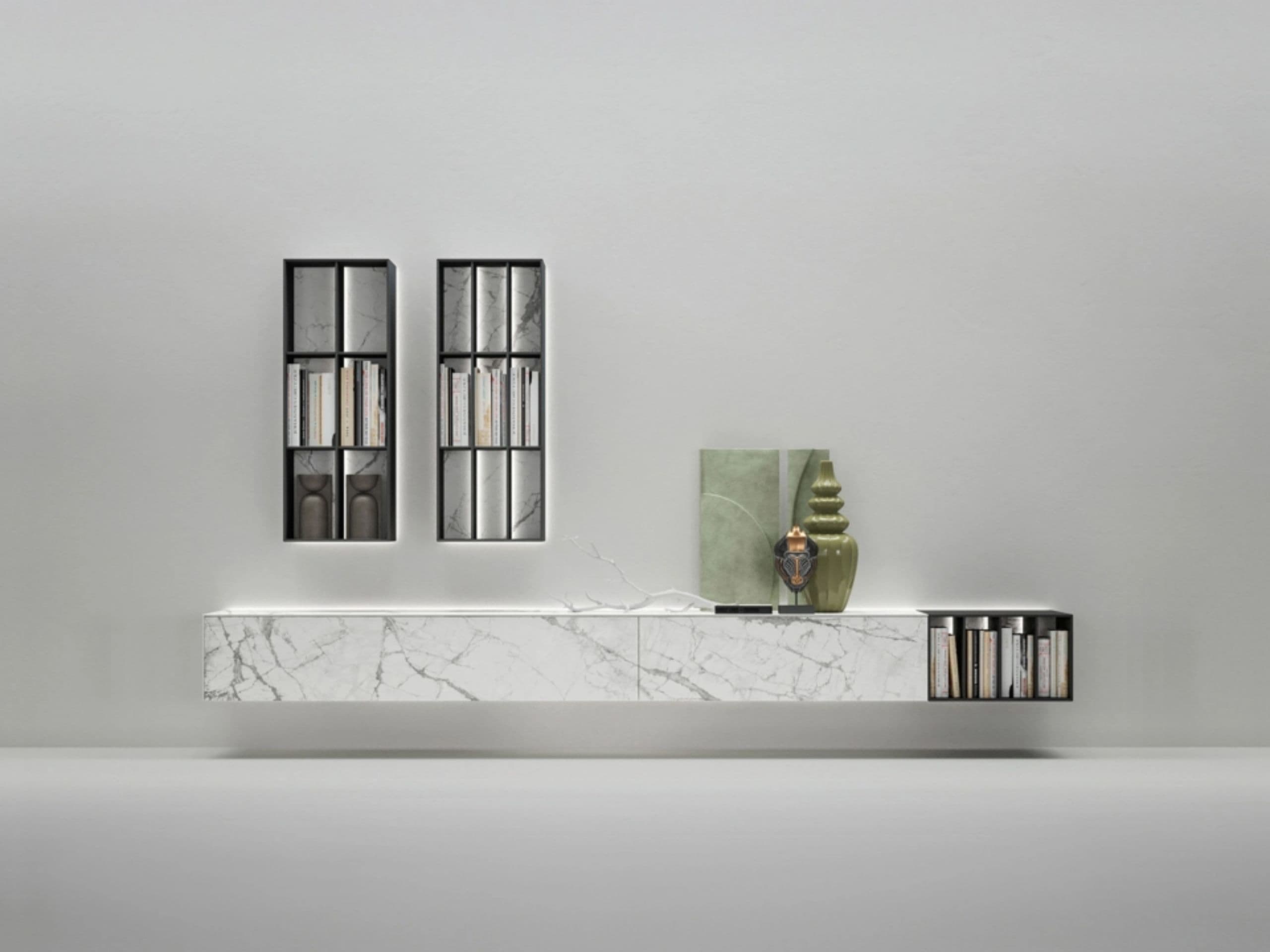 Caccaro Modular units with lights